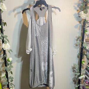 Chic Backless Gray Dress